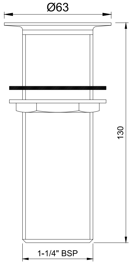 Донный клапан Jaquar Allied ALD-CHR-705L130