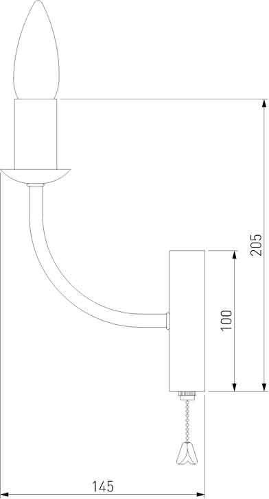 Бра Eurosvet Santi 60139/1 хром