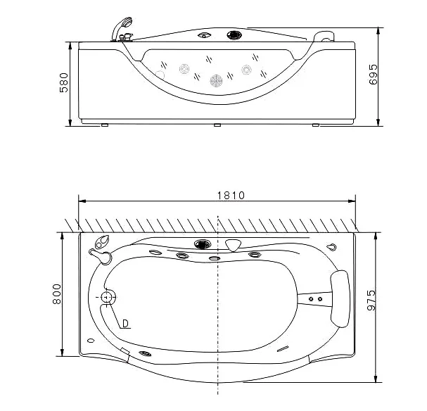 Акриловая ванна Appollo TS TS-0932 белый