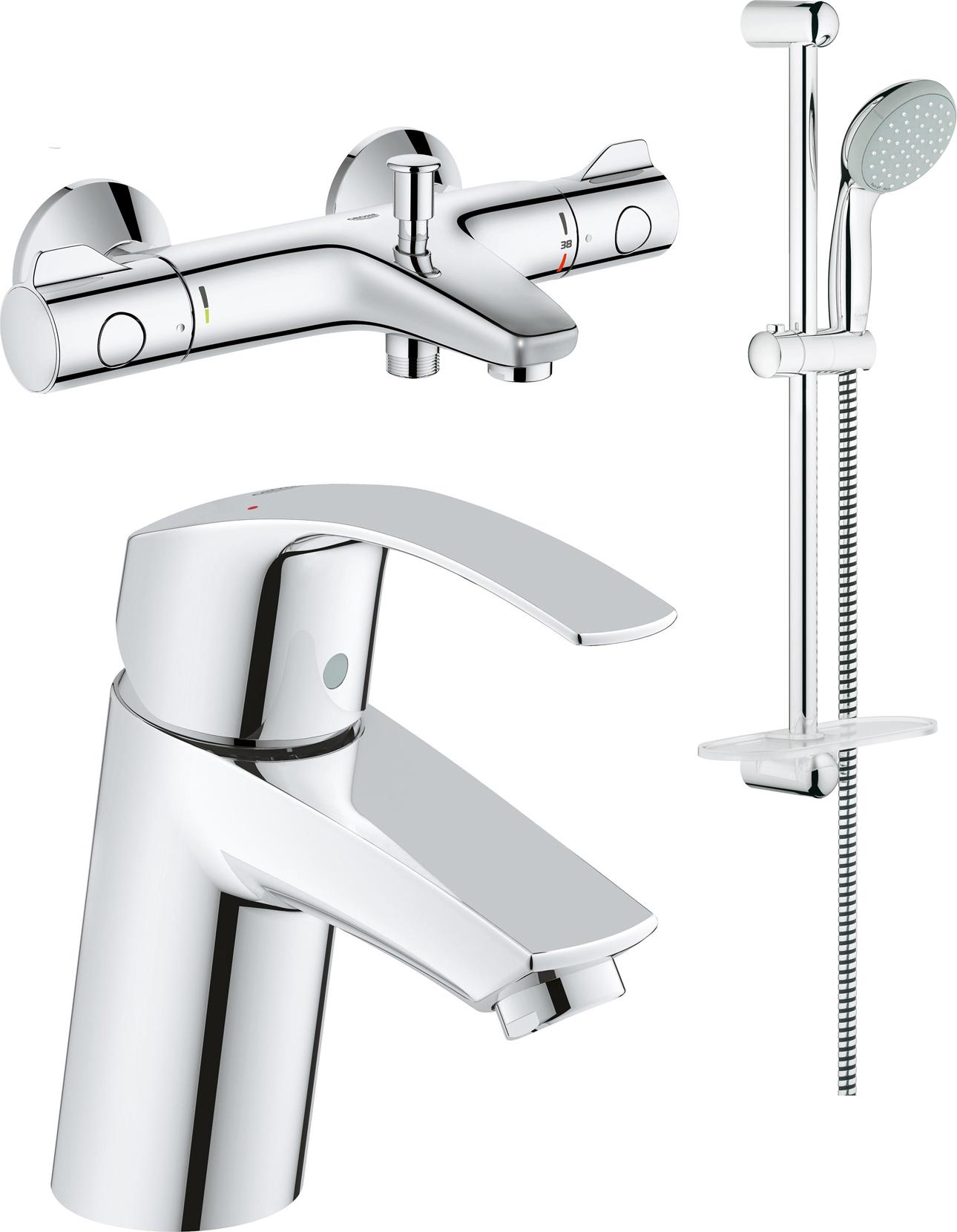 Однорычажный смеситель для ванны Grohe Grohtherm 800 124422