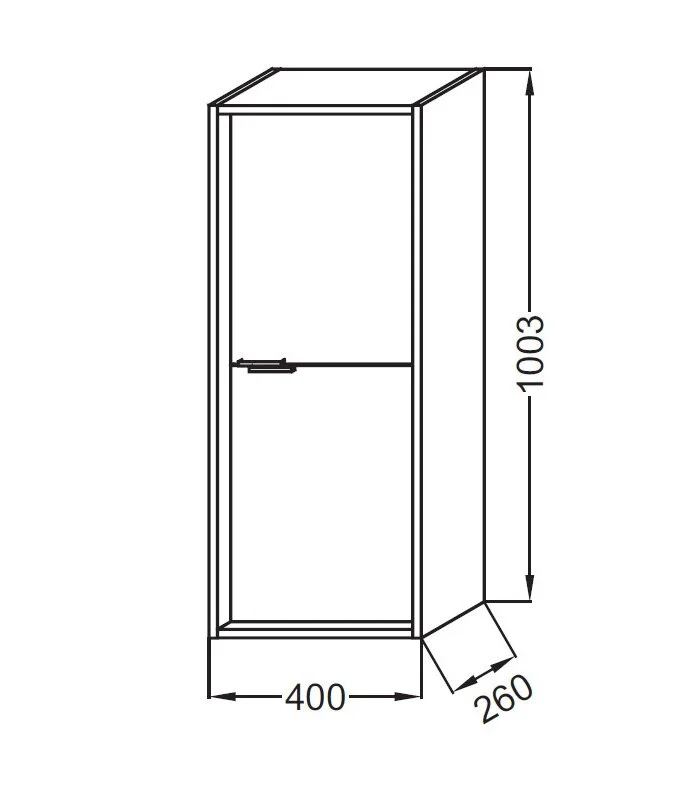 Шкаф-пенал Jacob Delafon Vivienne EB1510-N18-M49 белый