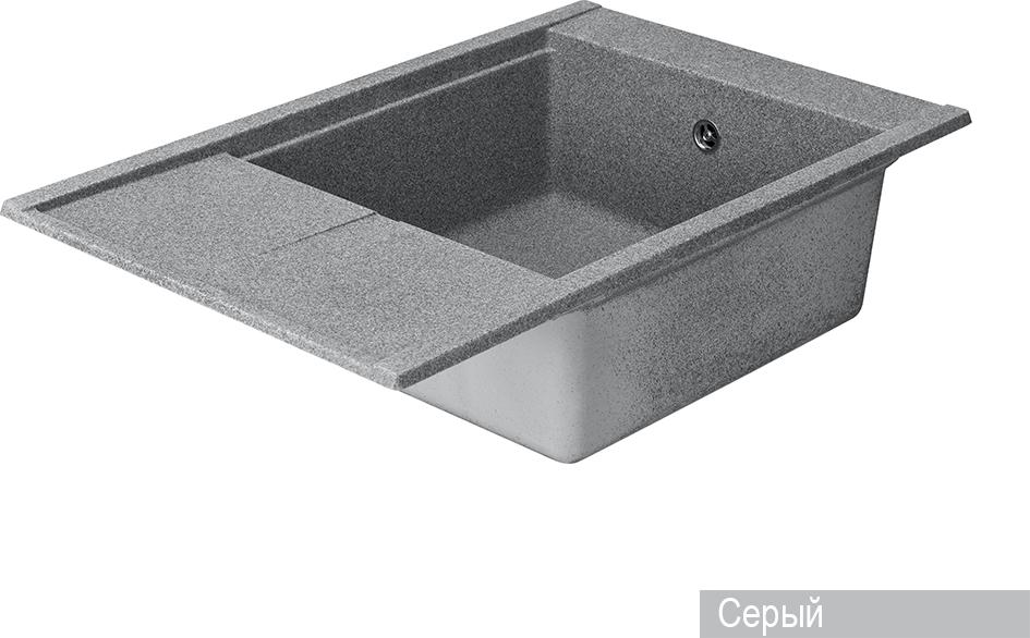 Кухонная мойка Aquaton Делия 78 1A715132DE230, серый