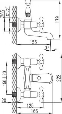 Смеситель для ванны с душем Iddis Jeals 27004T2K, хром