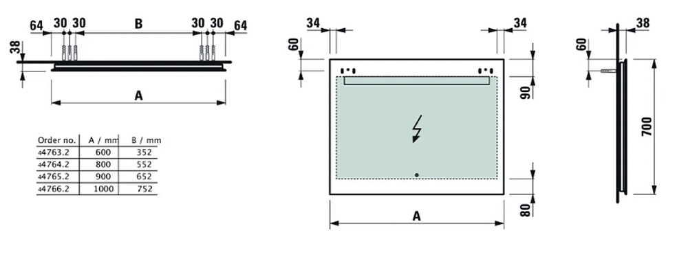 Зеркало Laufen Leelo 4.4766.2.950.144.1mc