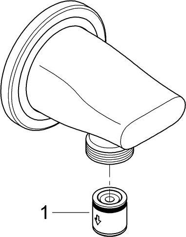 Подключение для душевого шланга Grohe Ondus 27190000