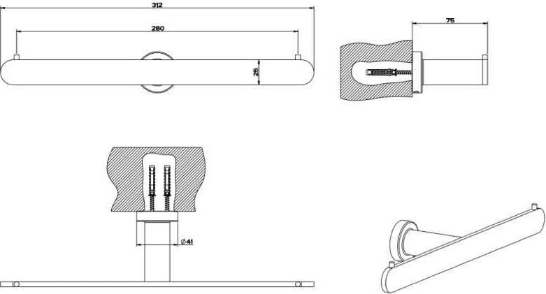 Двойной держатель туалетной бумаги Gessi Accessories 38915-031 хром