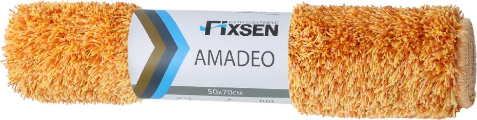 Коврик для ванной 50х70 Fixsen Amadeo FX-3001G оранжевый