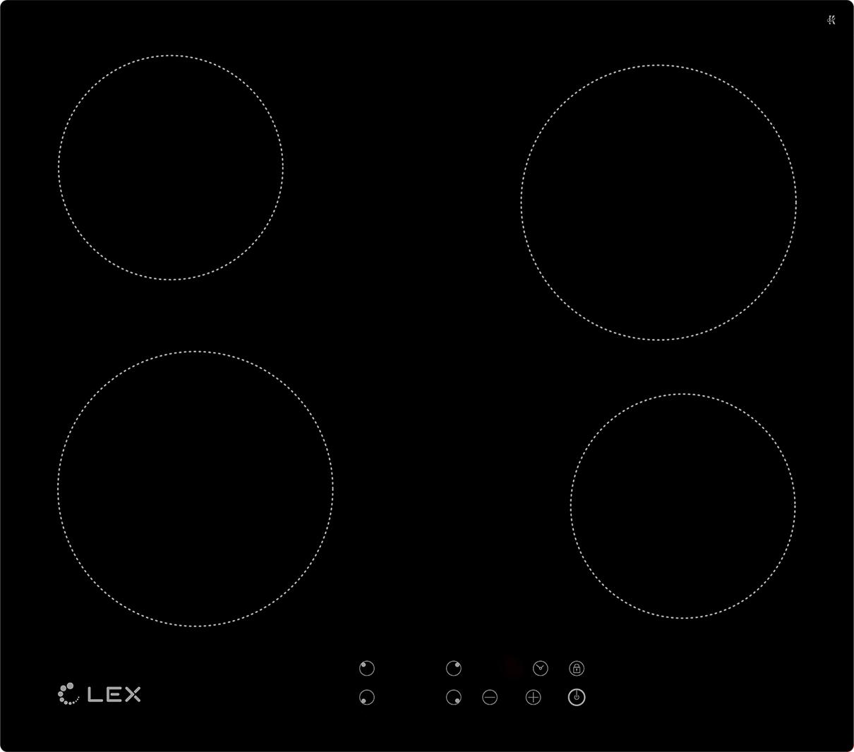 Электрическая варочная панель LEX EVH 640 CHYO000173, black