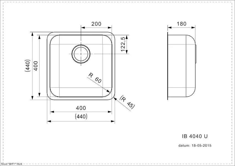 Кухонная мойка Reginox IB 41580 хром