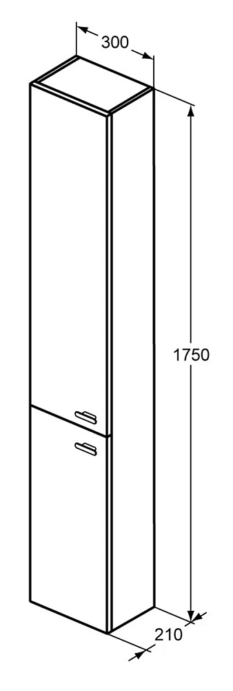 Шкаф-пенал Ideal Standard Connect E0379WG белый