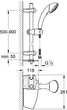 Душевой гарнитур Grohe Movario 28571000