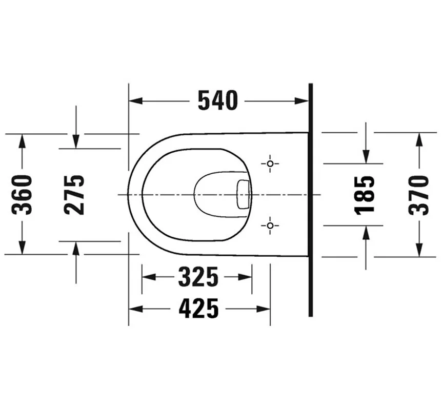 Унитаз подвесной Duravit D-Neo 45770900A1 Rimless, безободковый, сиденье микролифт, белый