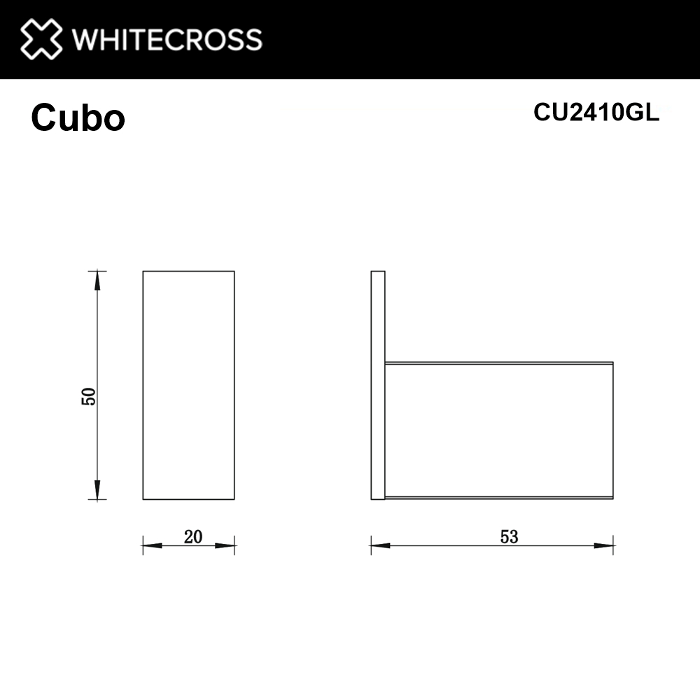 Крючок Whitecross Cubo CU2410GL золото