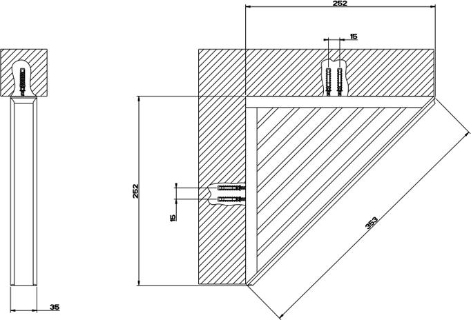 Полка угловая Gessi Eleganza 46461#149, finox