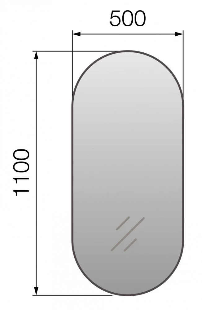 Зеркало Marka One Lola У85580 белый