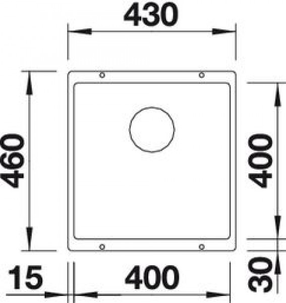 Кухонная мойка Blanco Subline 400-U 523428 шампань