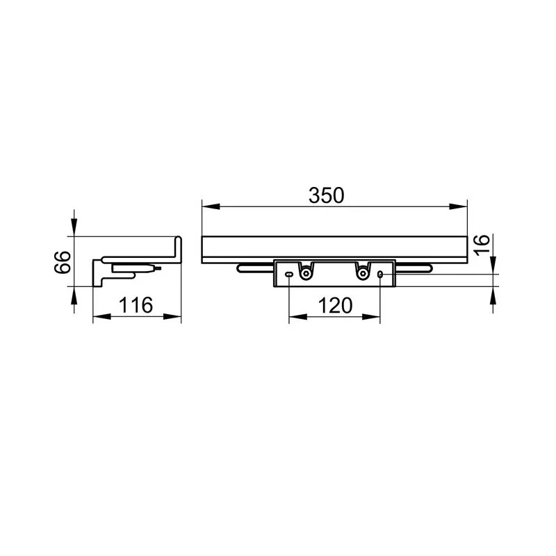 Полка Keuco Reva 12859370000 черный