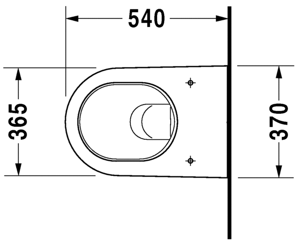 Подвесной унитаз Duravit Starck 2 2534090000