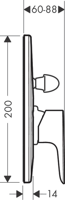 Смеситель для ванны Hansgrohe Talis E 71746000, хром