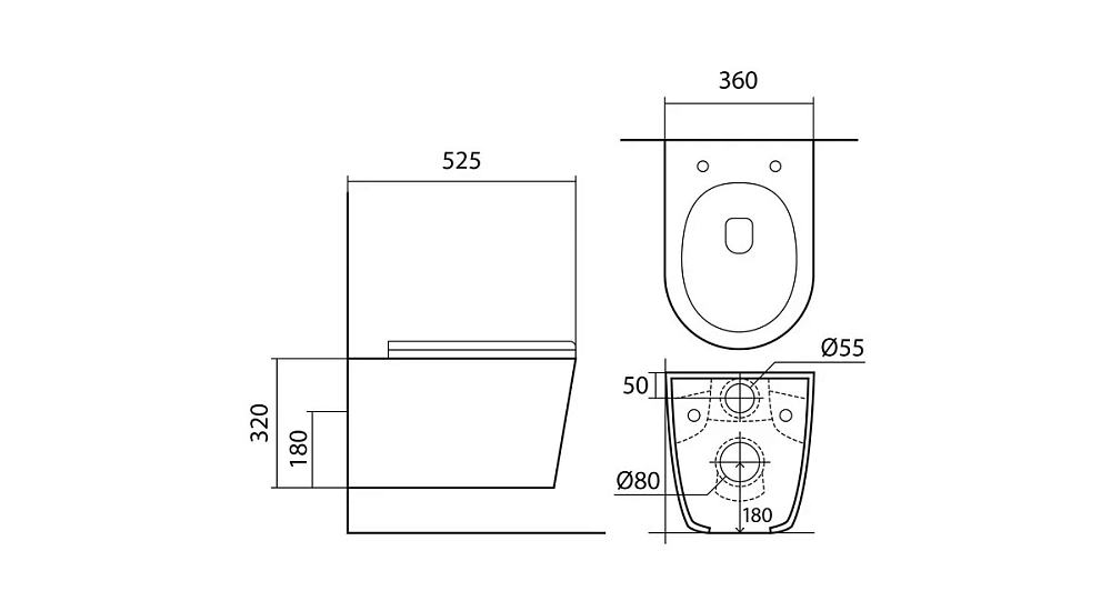 Инсталляция Jacob Delafon c безободковым унитазом Aquatek Вега E24156-NF/AQ1905-00 AQ1905-00, крышка микролифт, белый