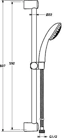 Душевой гарнитур Hansa Basicjet 44780210 хром