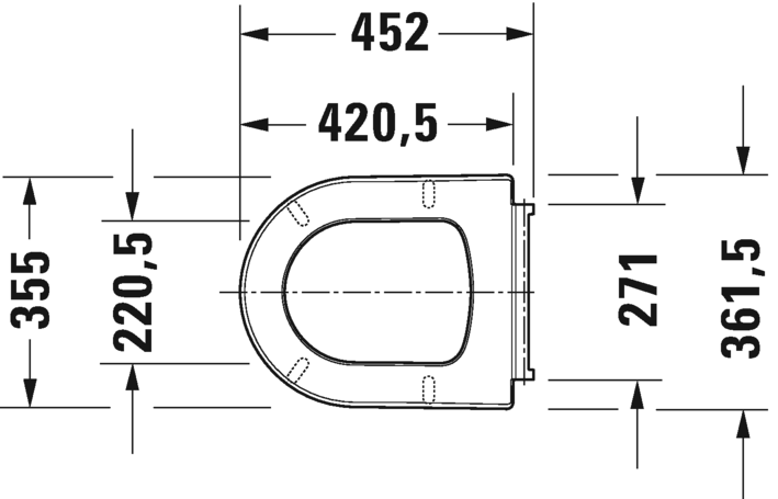 Крышка-сиденье для унитаза Duravit ME by Starck 0020092600 белый