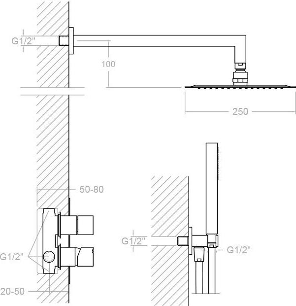 Душ Ramon Soler Kuatro K4715021