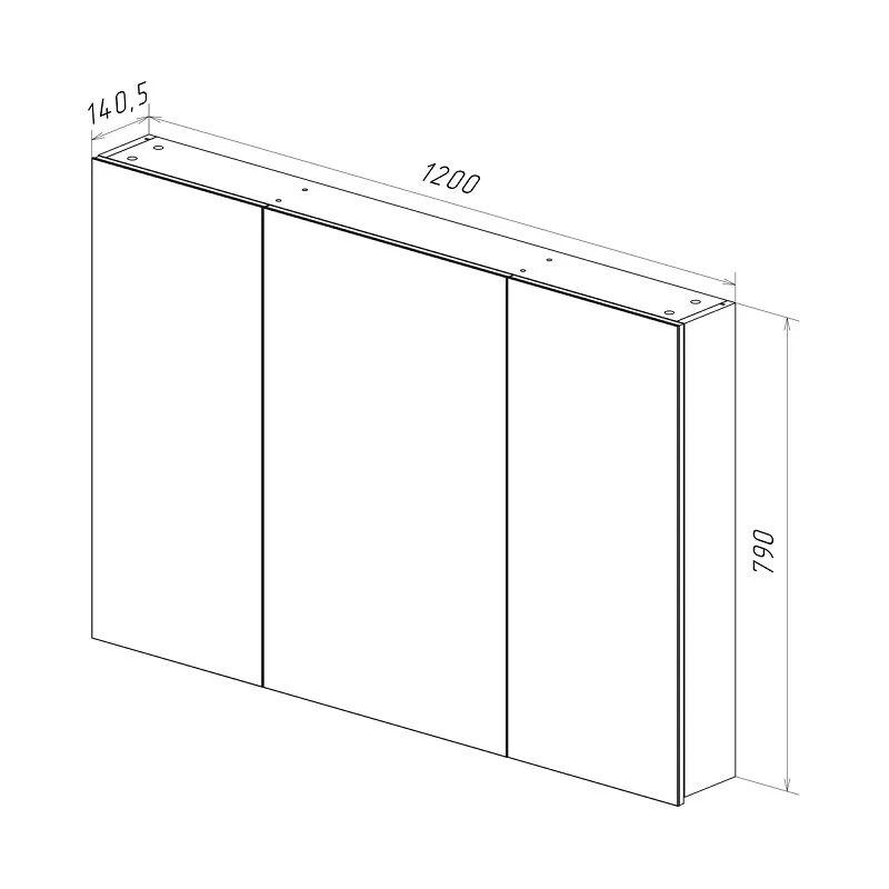 Зеркальный шкаф Lemark Universal LM120ZS-U белый