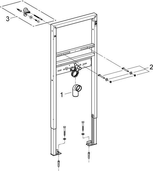 Инсталляция для раковины Grohe Rapid SL 38557001