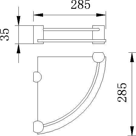 Полка Rush Bianki BI76611