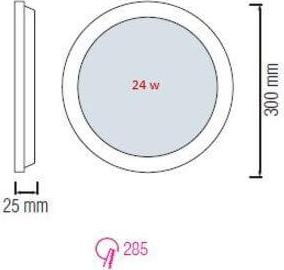 Встраиваемый светодиодный светильник Horoz Slim-24 24W 2700K 056-003-0024 HRZ00002154