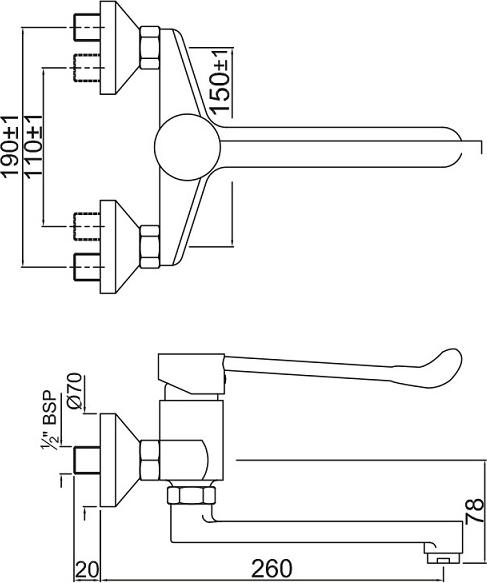 Смеситель для раковины Jaquar Florentine FLR-CHR-5166, хром