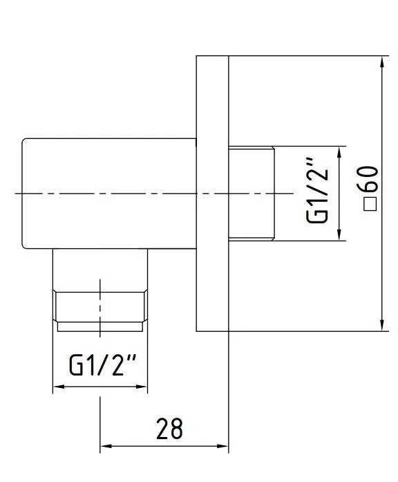 Шланговое подключение  E.C.A Elea 102126388C1EX черный