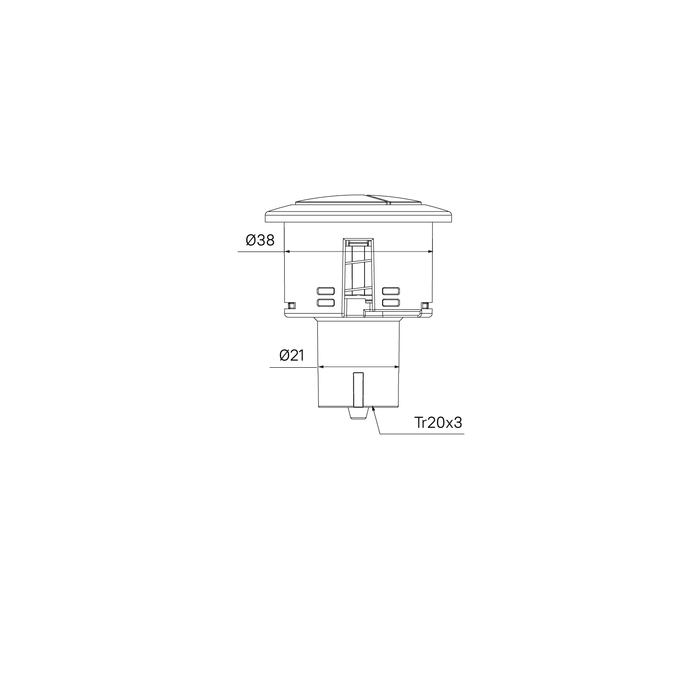 Кнопка смыва Iddis Optima Home 92038SB2AR хром