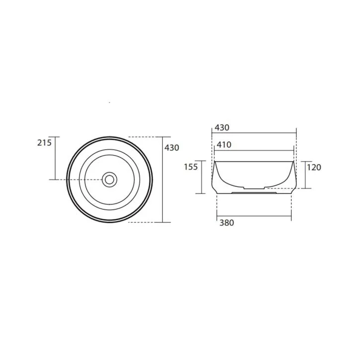 Раковина накладная Kerasan F10 460401 белый