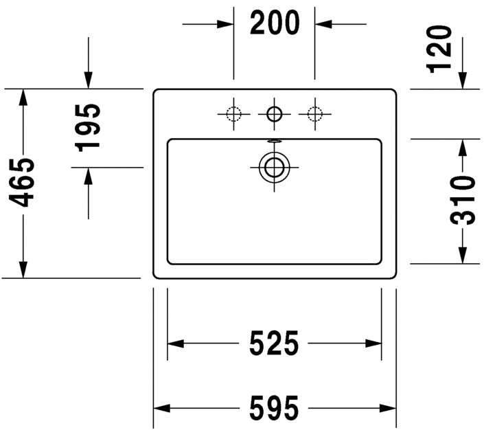 Раковина 60 см Duravit Vero 0452600000