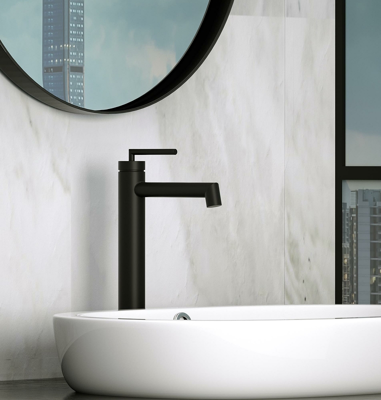 Смеситель для раковины BelBagno Acqua ACQUA-LMC-NERO, черный матовый