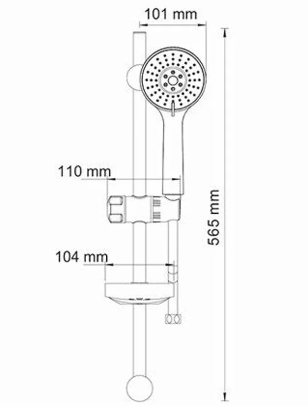 Душевой гарнитур WasserKRAFT A005, хром