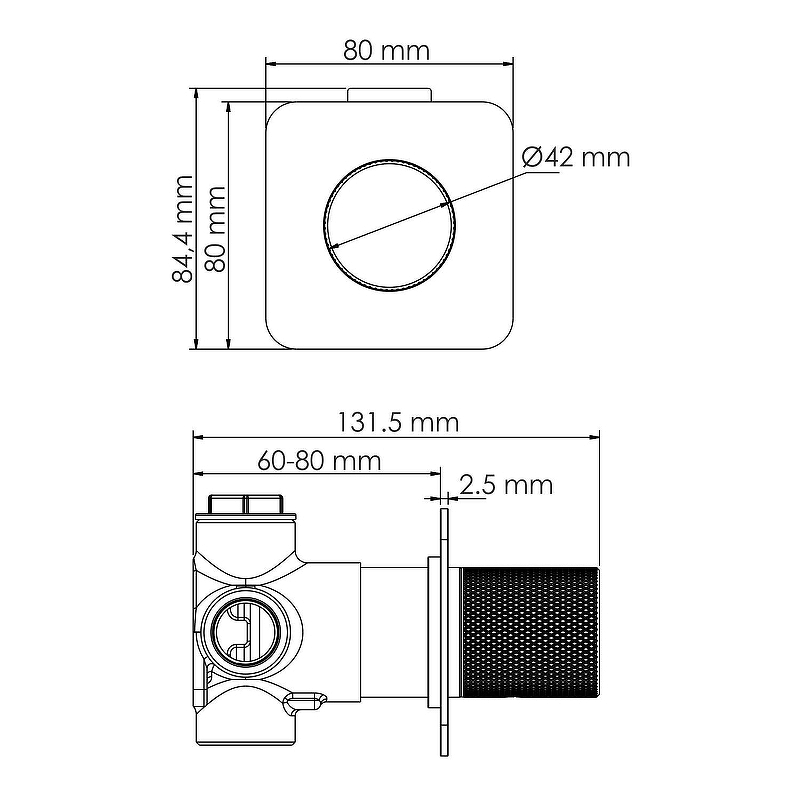 Переключатель потоков Wasserkraft Ems A303 золото