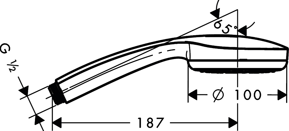 Душевая лейка Hansgrohe Croma 100 1jet 28580000