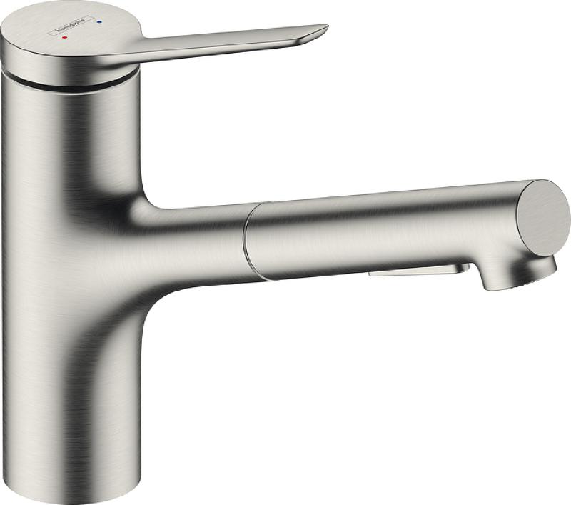 Смеситель для кухни Hansgrohe Zesis M33 150 2jet 74800800, сталь