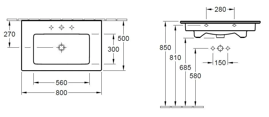 Раковина Villeroy&Boch Venticello 41048GR1 белый