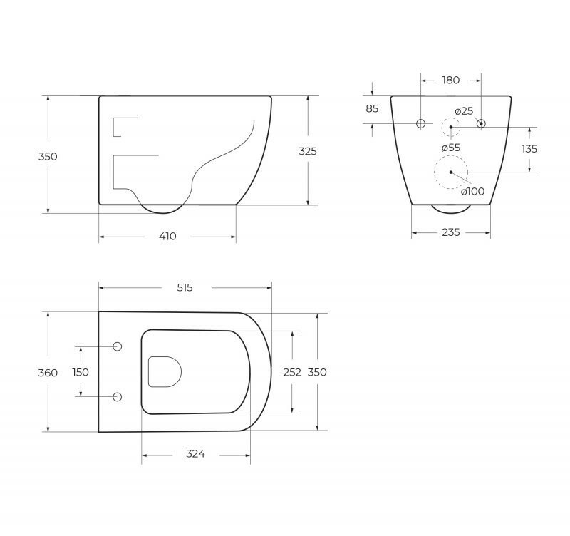 Подвесной унитаз BelBagno Carina BB514CHR/BB5046SC безободковый с сиденьем микролифт, белый