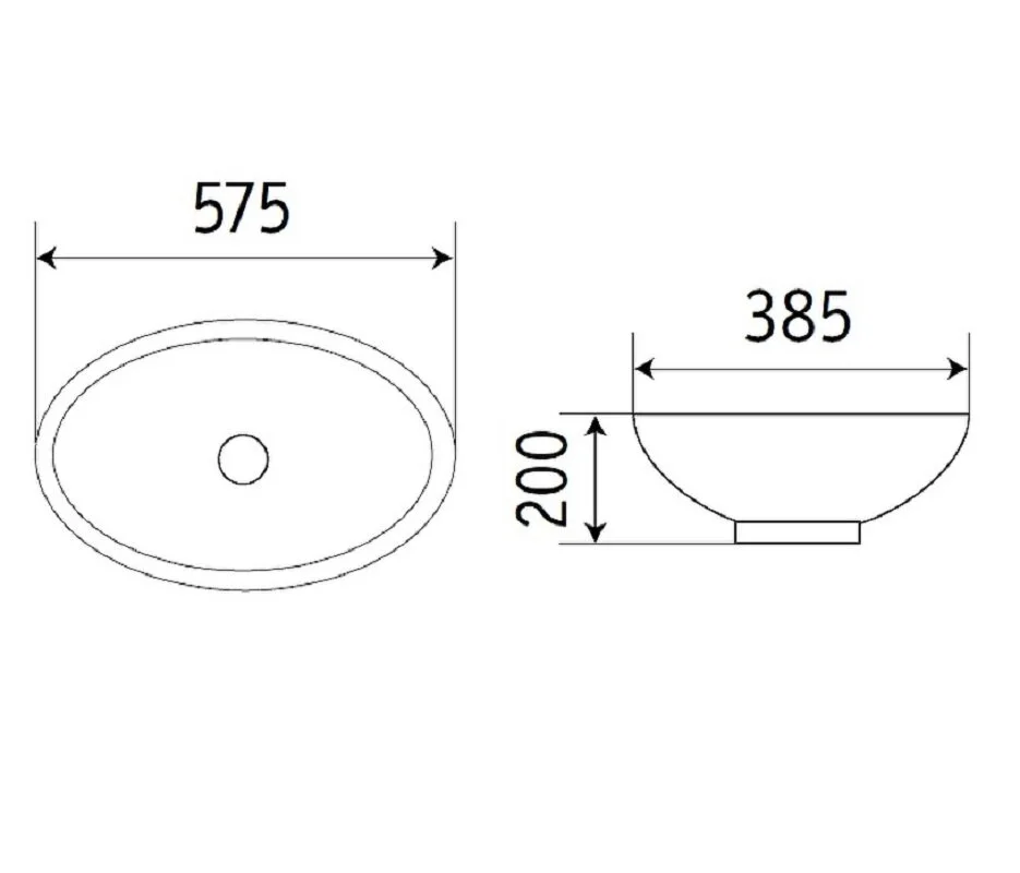 Раковина CeramaLux Серия N 540QA белый