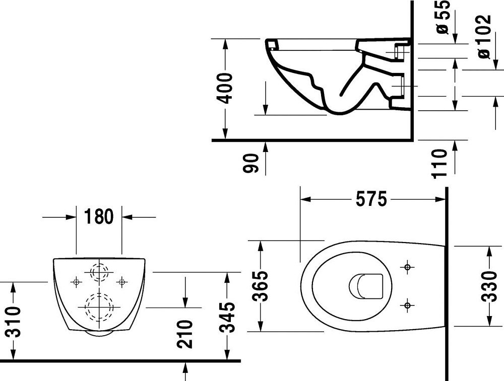 Комплект Система инсталляции для унитазов Grohe Rapid SL 38772001 3 в 1 с кнопкой смыва + Подвесной унитаз Duravit Architec 2546090064 + Крышка-сиденье Duravit Architec 0069690000 с микролифтом