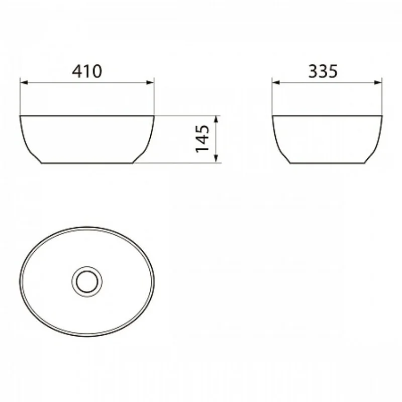 Раковина накладная Point Сатурн PN43902WM белый