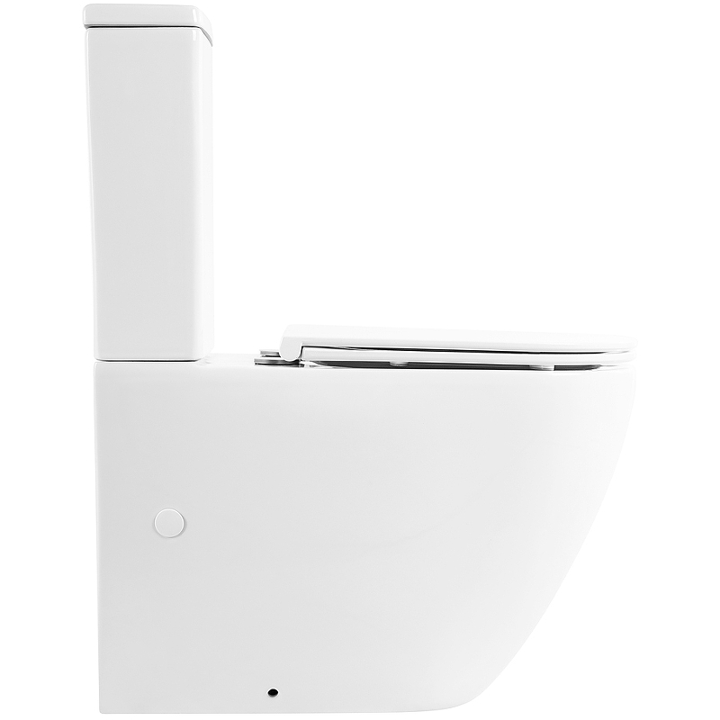 Унитаз-компакт BelBagno Sfera-R BB2141CPR/BB870SC с сиденьем микролифт, белый