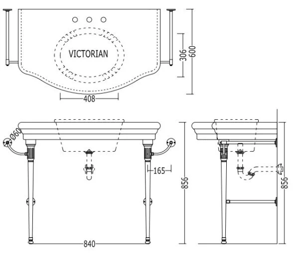 Раковина Devon&Devon Ascot Consolle DEASCOTNMANKS белый