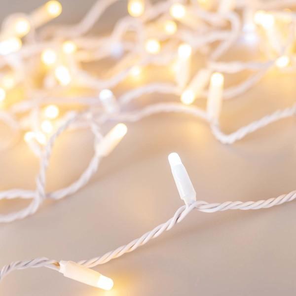 Уличная светодиодная гирлянда Ardecoled нить 230V теплый белый ARD-String-Classic-10000-White-100Led-Milk-Flash Warm 031205