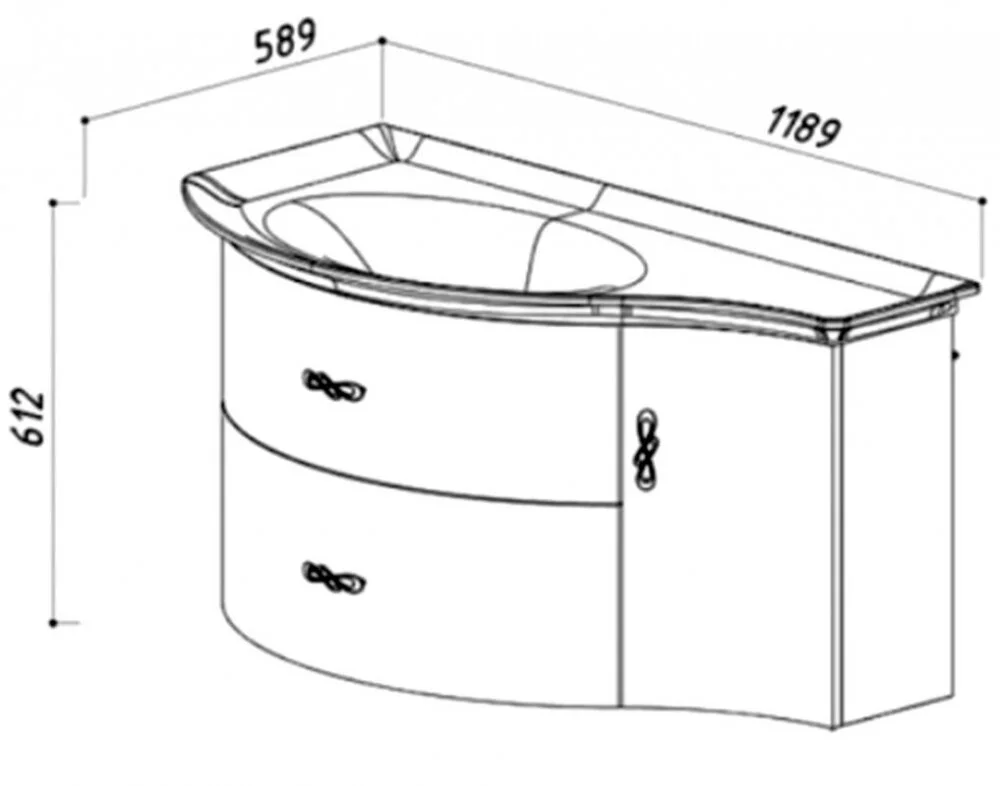 Раковина Belux 4810924221780 белый